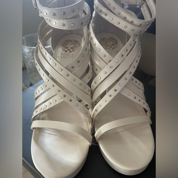 NIB Vince Camuto Nanthie Platform Women's Sandal in Warm Vanilla size 9 - Picture 5 of 10